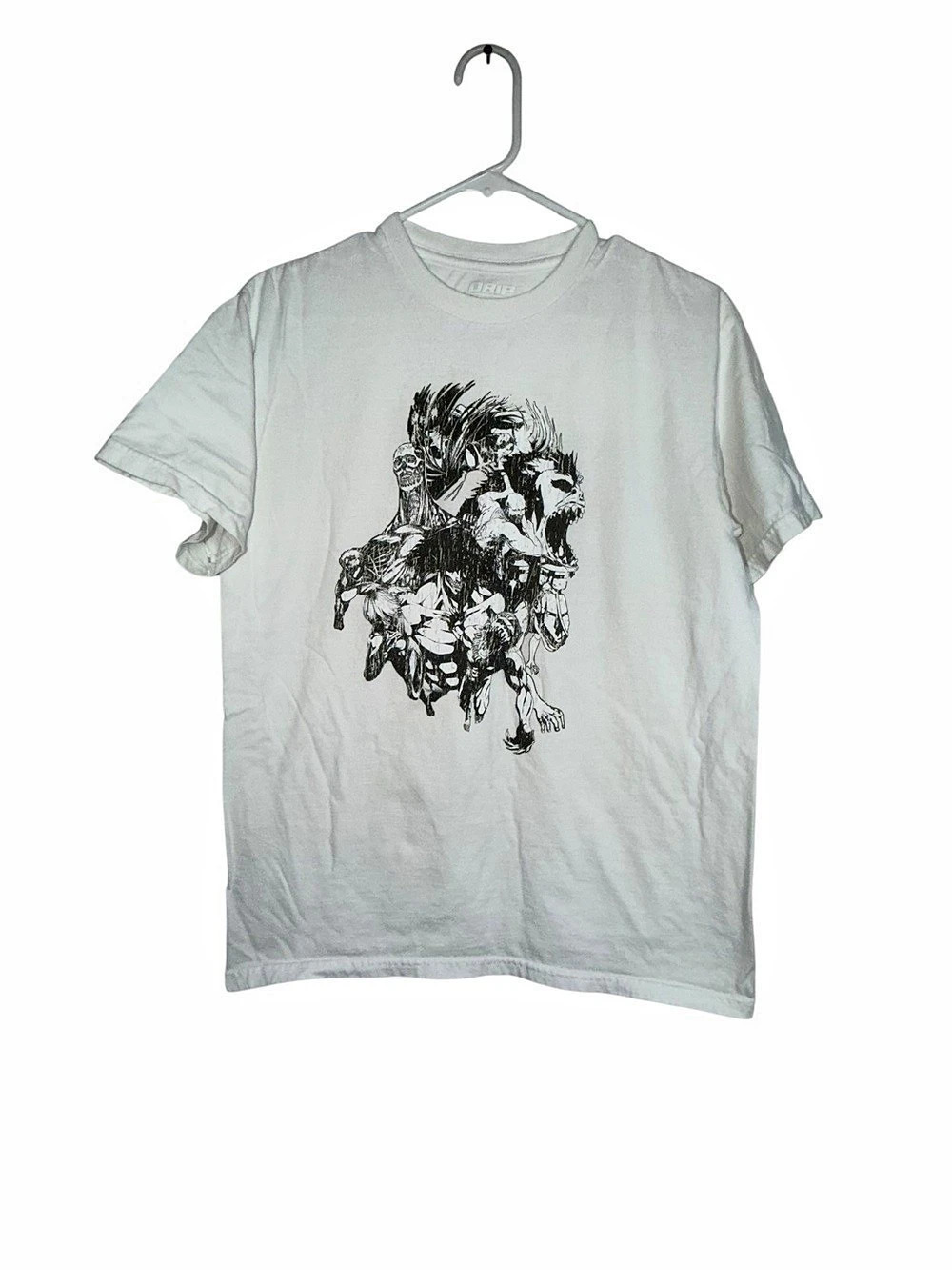 Drip Graphic Short Sleeve Tee in White Size Medium